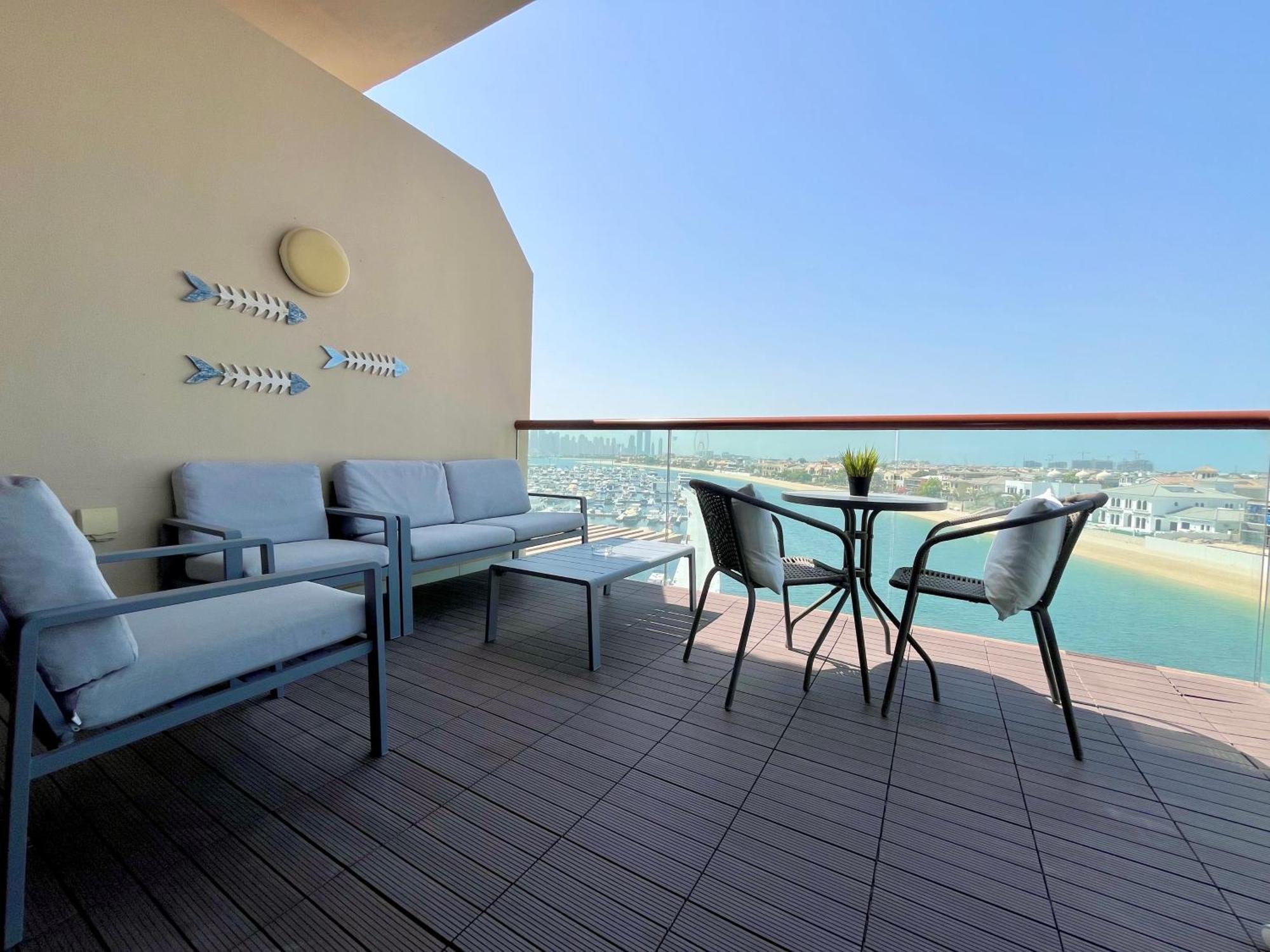 Palm Jumeirah Upgraded & Cozy Boutique Apartment Dubaj Kültér fotó