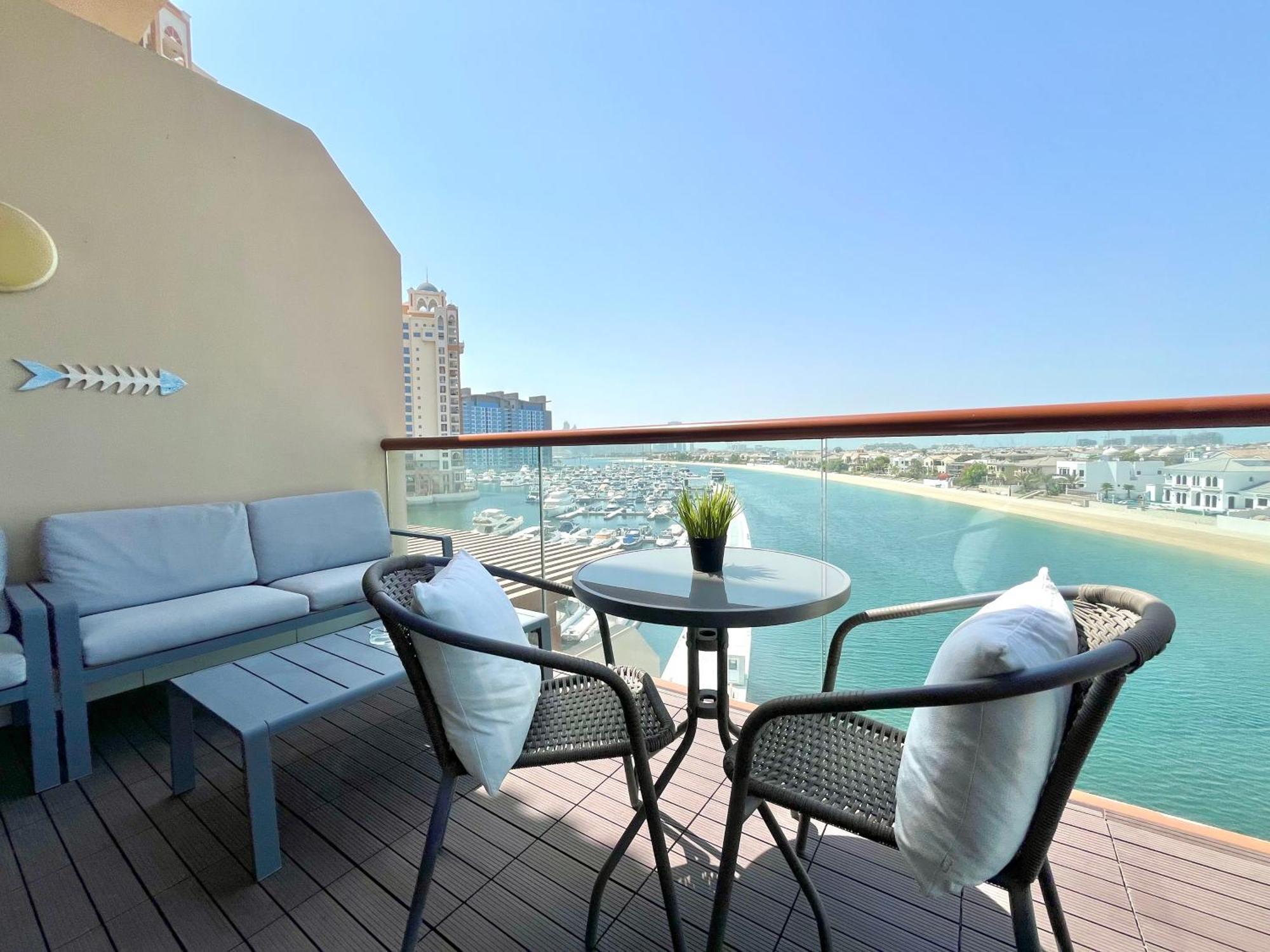Palm Jumeirah Upgraded & Cozy Boutique Apartment Dubaj Kültér fotó